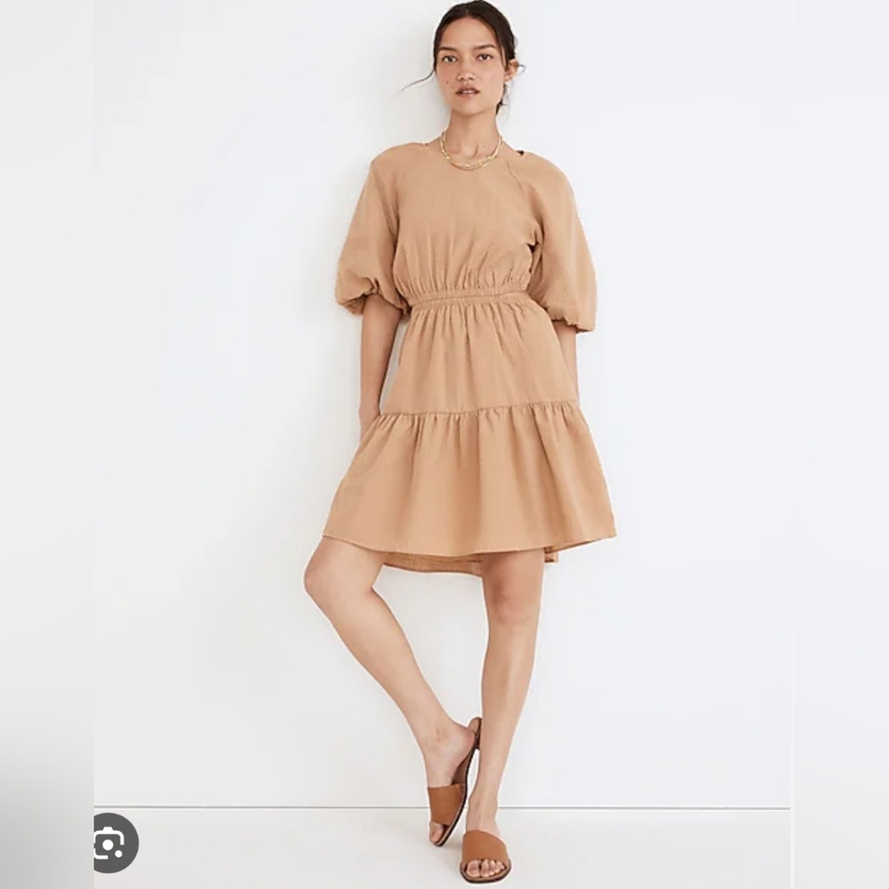 MADEWELL Cutout Seersucker Dress